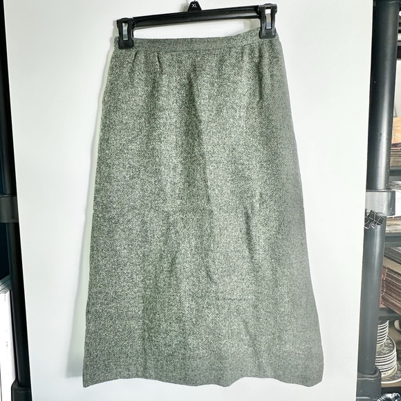 j.g. hook Dresses & Skirts - Vintage JG Hook Womens Size 4 (24") Green Wool Midi Skirt USA Pockets *READ